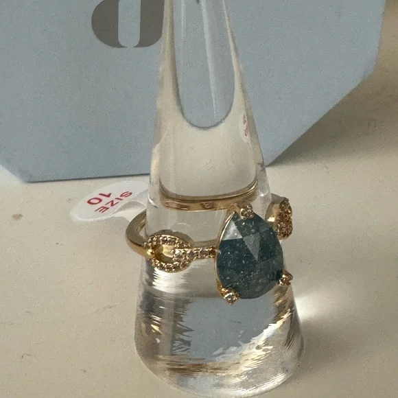 ✨ Eternal Balance Ring – London Blue Sapphire Ice Crystal ✨ - Picture 1 of 11